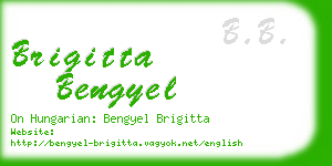 brigitta bengyel business card